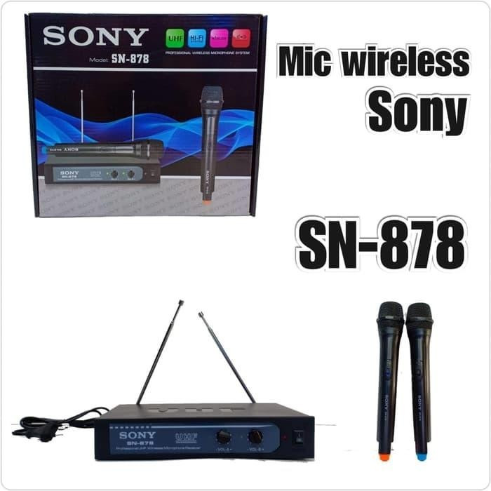 MIC WIRELESS SONY SN-878 MICROPHONE DOUBLE WIRELESS Karaoke