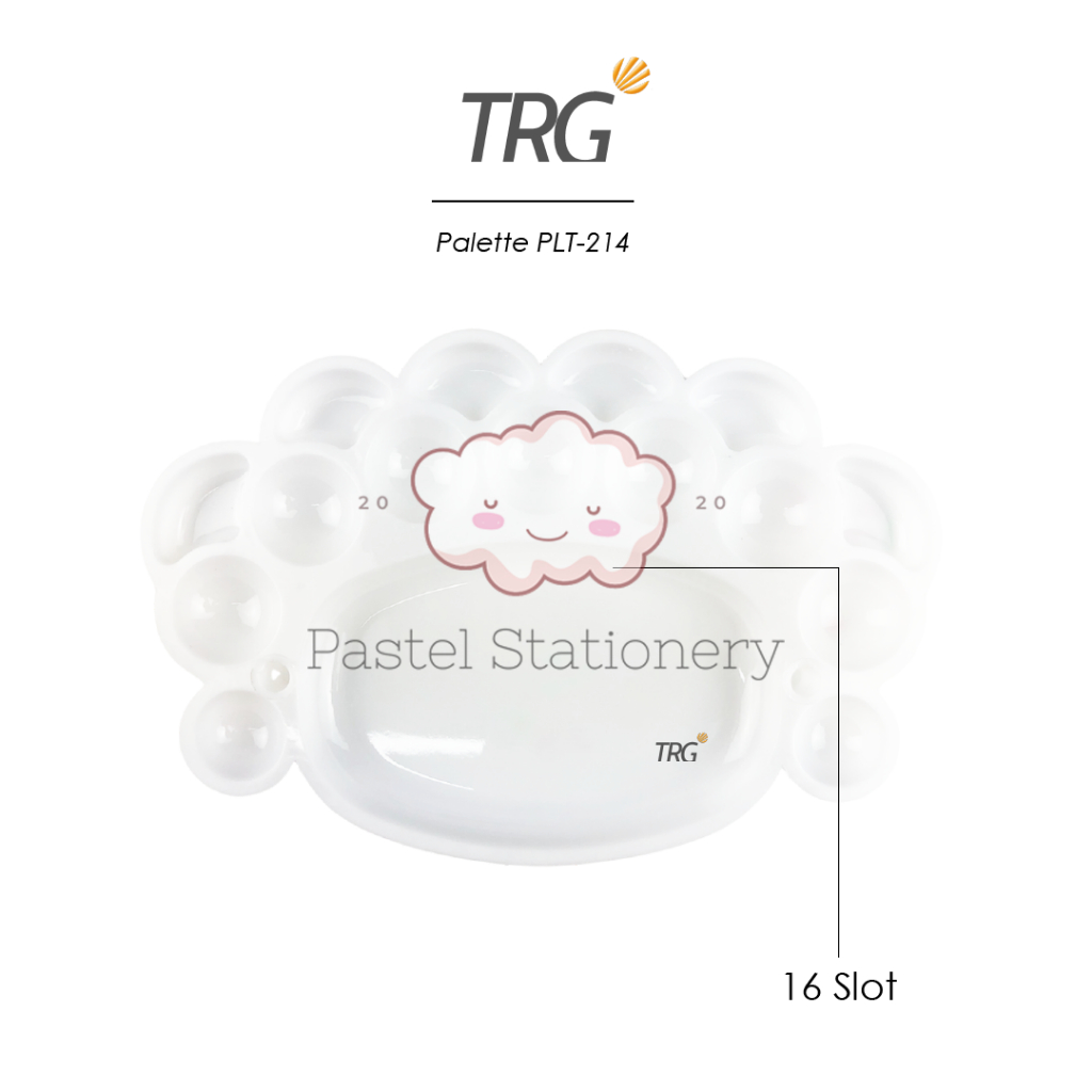 

TRG Palet Tempat Alas Lukis Cat Air Akrilik Poster PLT-214 - Watercolor Acrylic Paint Palette TRG