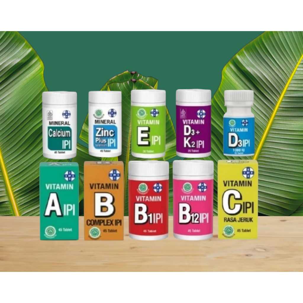 Vitamin Ipi lengkap, Vit A, B1,B12, B Complex, Vit C, Vit D, Vit E, Zinc plus Selenium BPOM