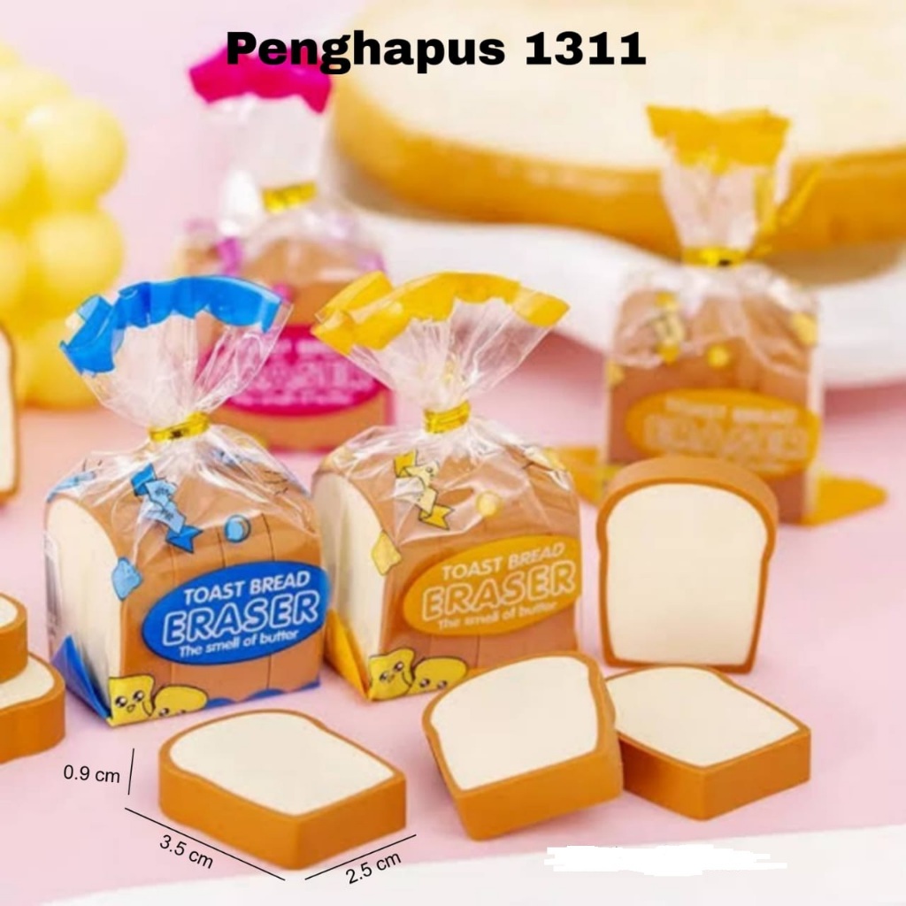 

[1 Bungkus Penghapus] Penghapus FANCY - ROTI TAWAR