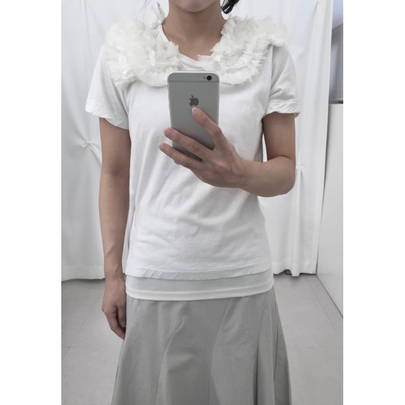 CDG COMME DES GARCONS - Comme Des Frill Collar T-Shirt Size XS