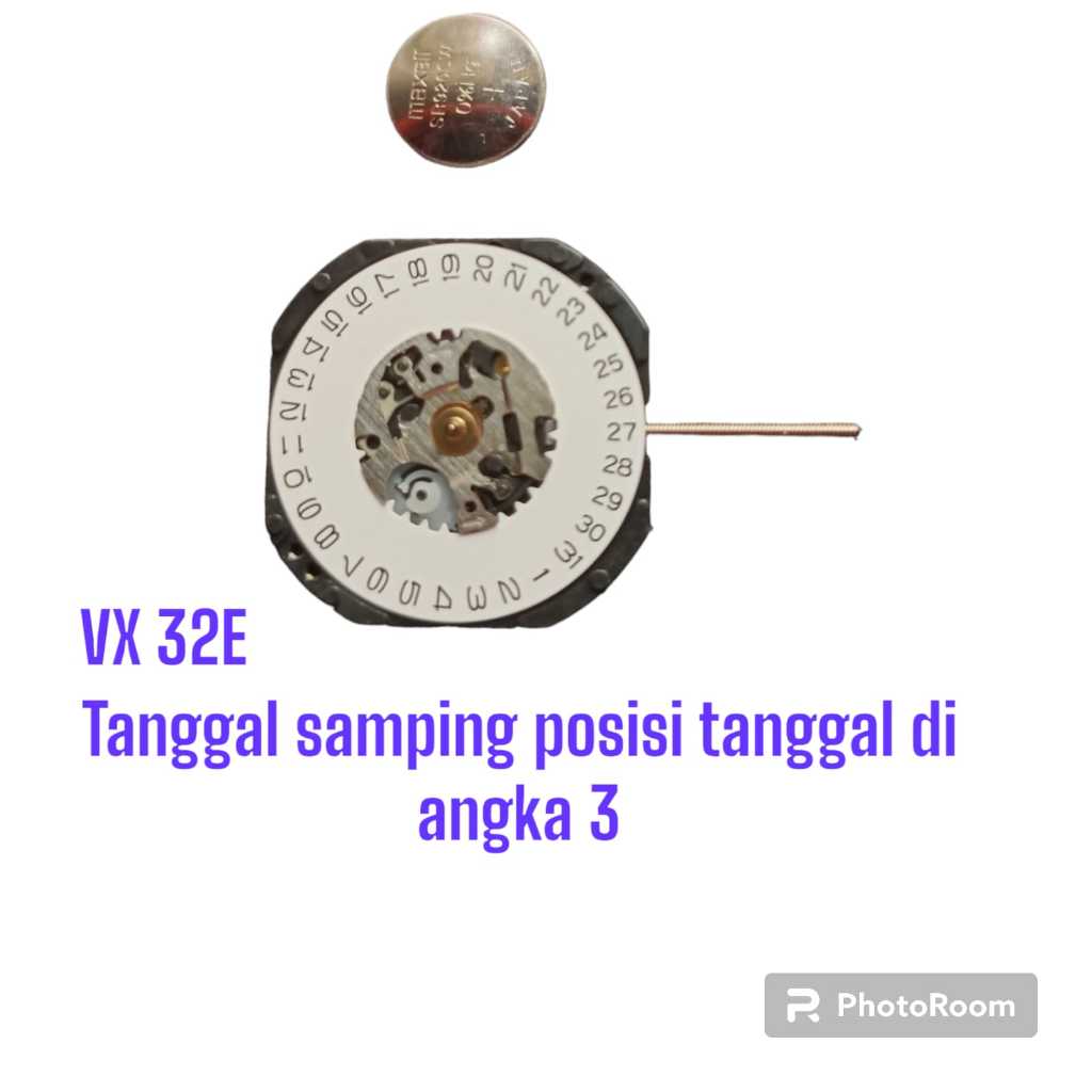 MESIN JAM TANGAN VX32E MESIN JAM TANGAN TANGGAL BAWAH DAN TANGAL SAMPING MESIN JAM EPSON VX 32 E