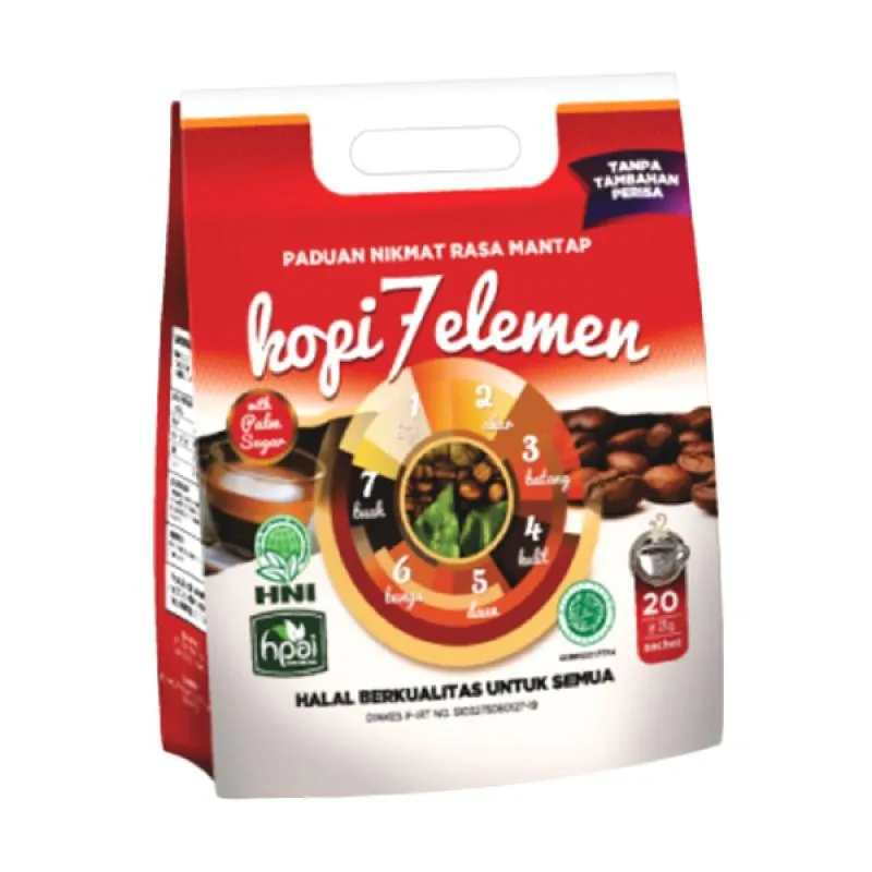 

kopi Herbal 7 Elemen Untuk Kesehatan Dan Menjaga Daya Tahan Tubuh 20 Sachet