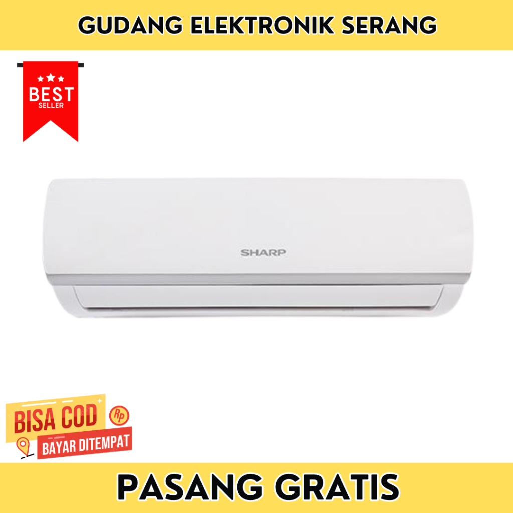 AC SHARP 1/2 PK - AHA05ZCY - TURBO COOL + PASANG