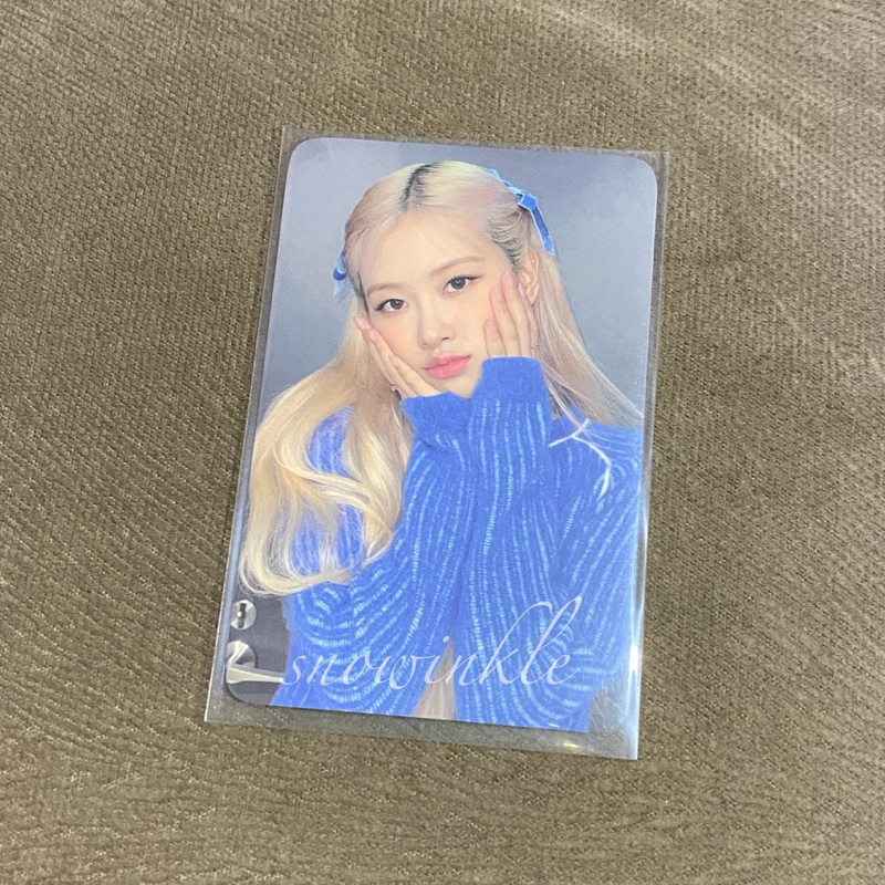 Rose Blackpink R Album POB Benefit Ktown Solo Rose Pipi PC Photocard Kpop