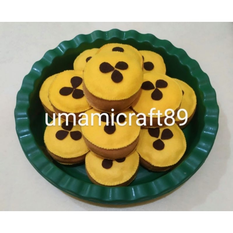Replika Kue Lumpur / Mainan flanel Kue Jajanan Pasar / Mainan Edukasi Anak / Mainan masak-masakan