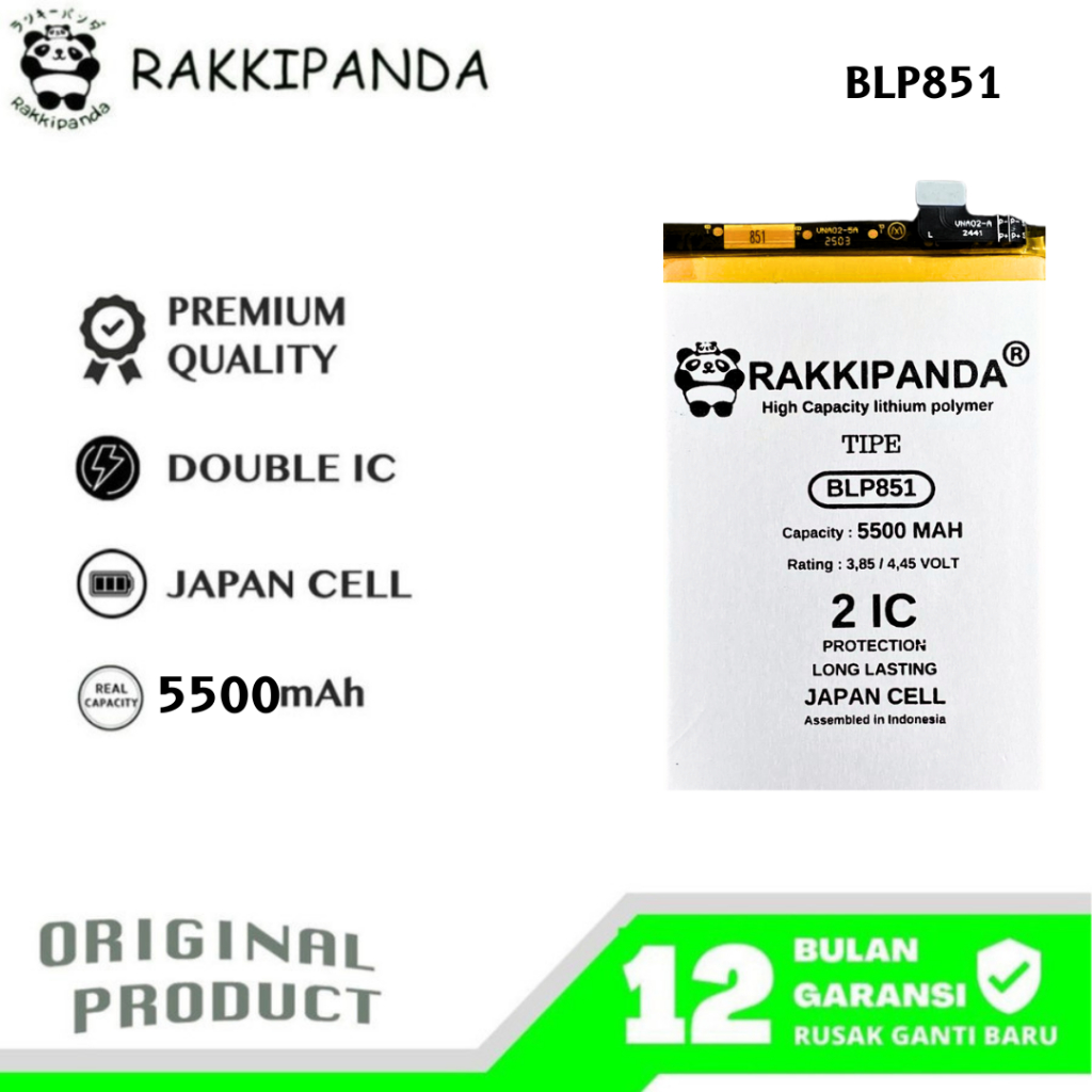 RakkiPanda - BLP851 A74 4G / A95 4G Batre Batrai Baterai