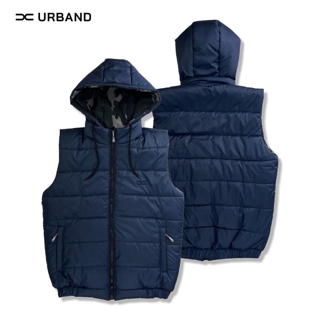 Jaket Rompi Pria Wanita Puffer Bolak Balik Tebal - X Urband Windproof Jacket