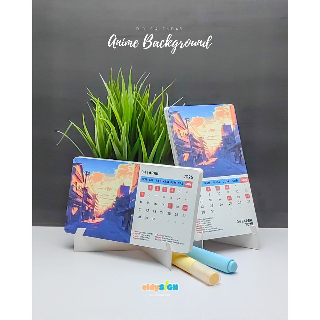 

Kalender 2025 DIY - Souvenir, Dekorasi, Hadiah Ulang Tahun & Pernikahan - Anime Background