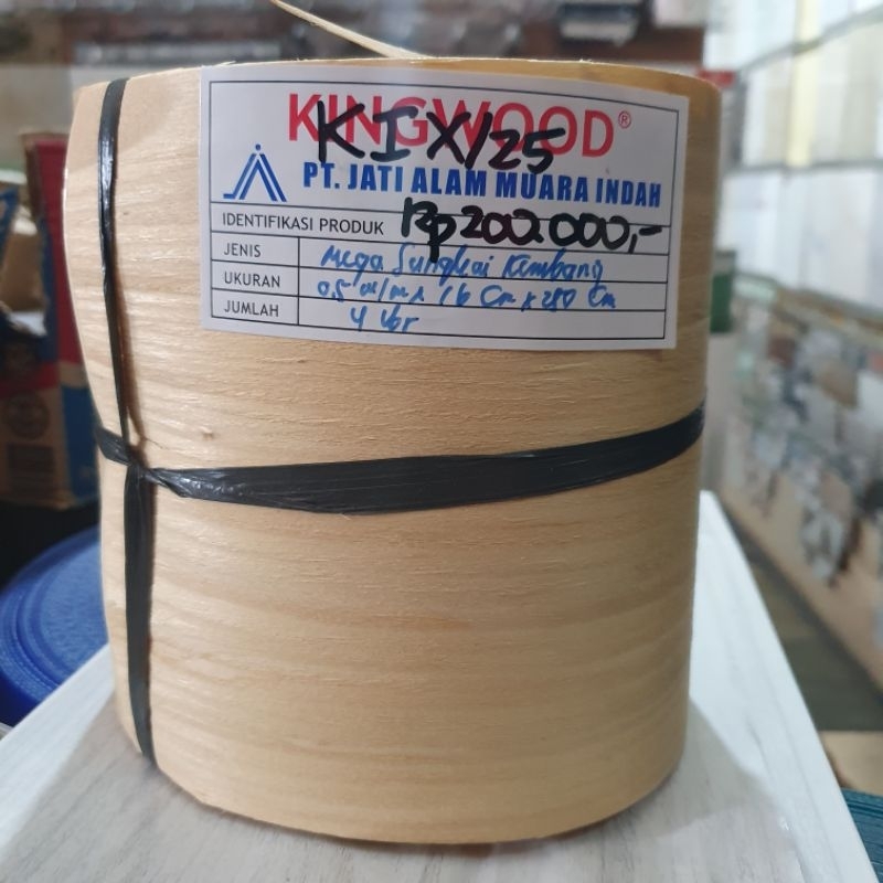 lapisan pintu kayu veneer mega sungkai kembang