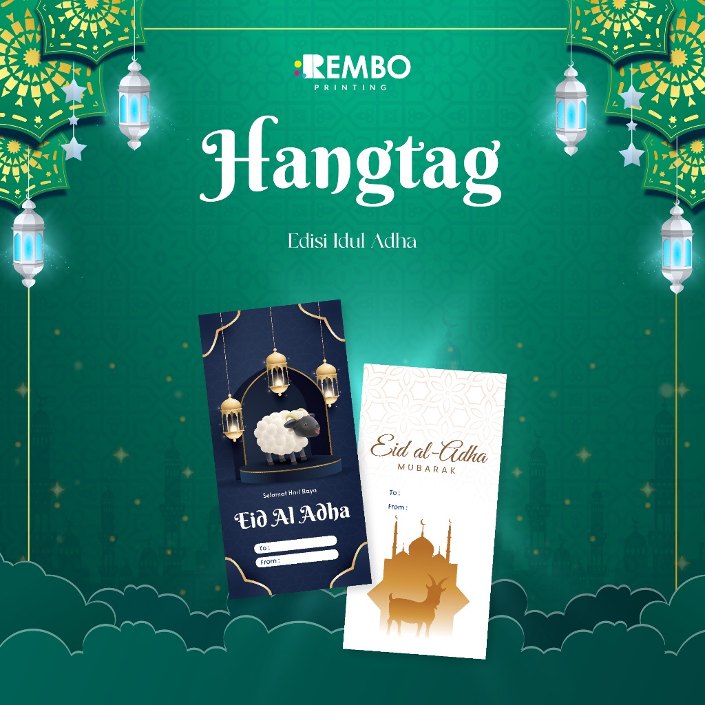 

Hang Tag Spesial 1 Sisi/Idul Adha/Lebaran/Custom Cetak Print Murah