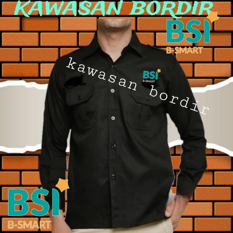 Terbaru kemeja agen BSI smart baju agen BSI smart seragam agen BSI smart seragam BSI smart baju BSI 