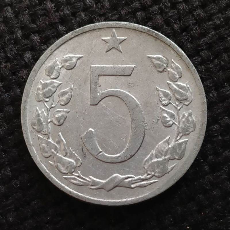 Koin Kuno Cekoslowakia 5 Korun tahun 1974