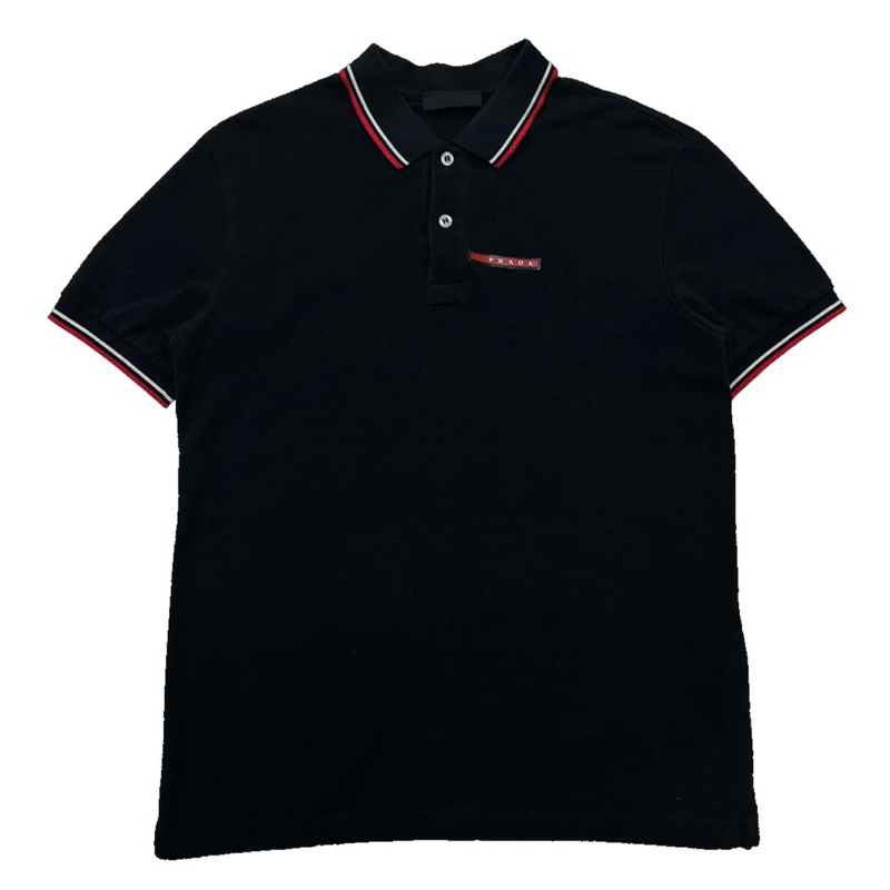 PRADA pique polo shirt