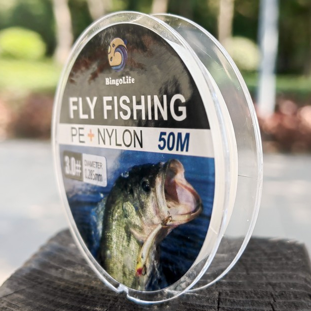 Senar Pancing Kecil Kuat Anti Keriting Nilon + Pe Fly Fishing Line Putih