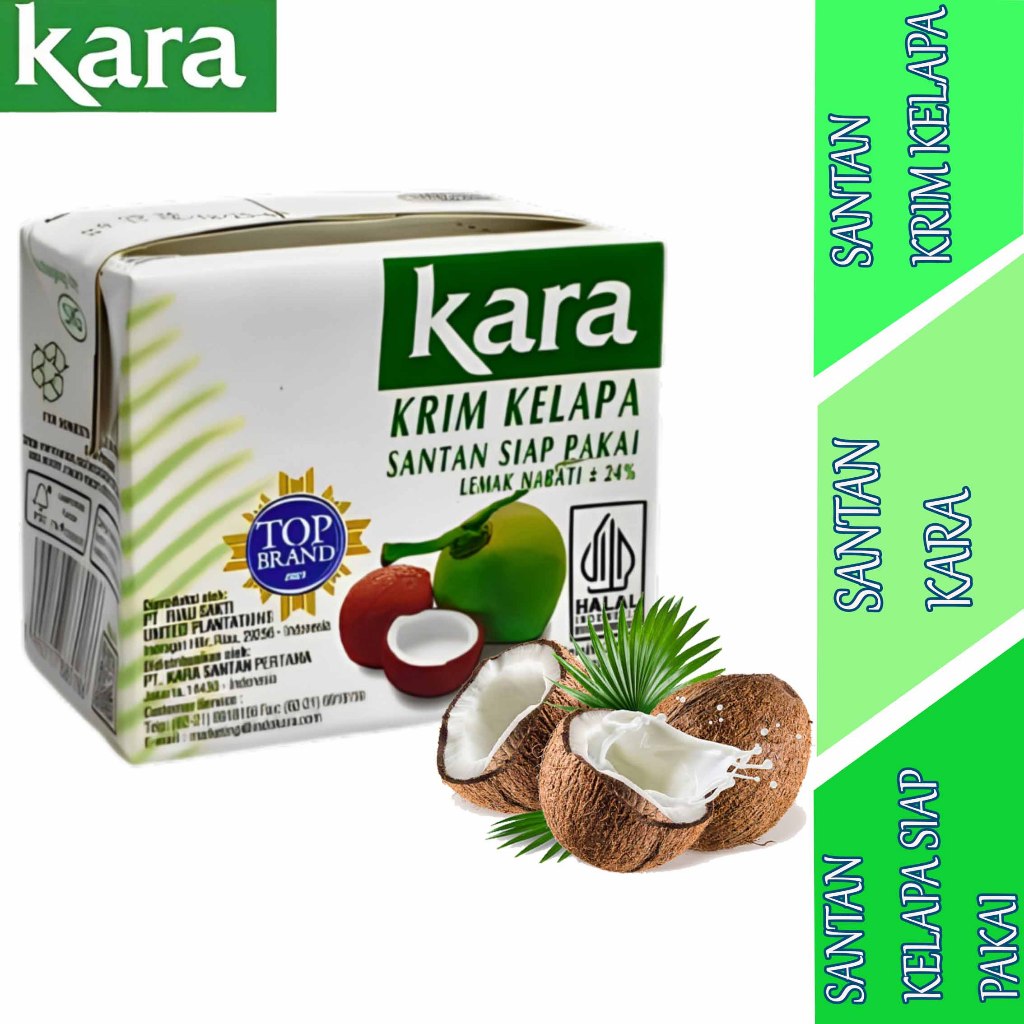

Santan Kelapa Siap Pakai - Santan Kara - Santan Krim Kelapa - 200ml