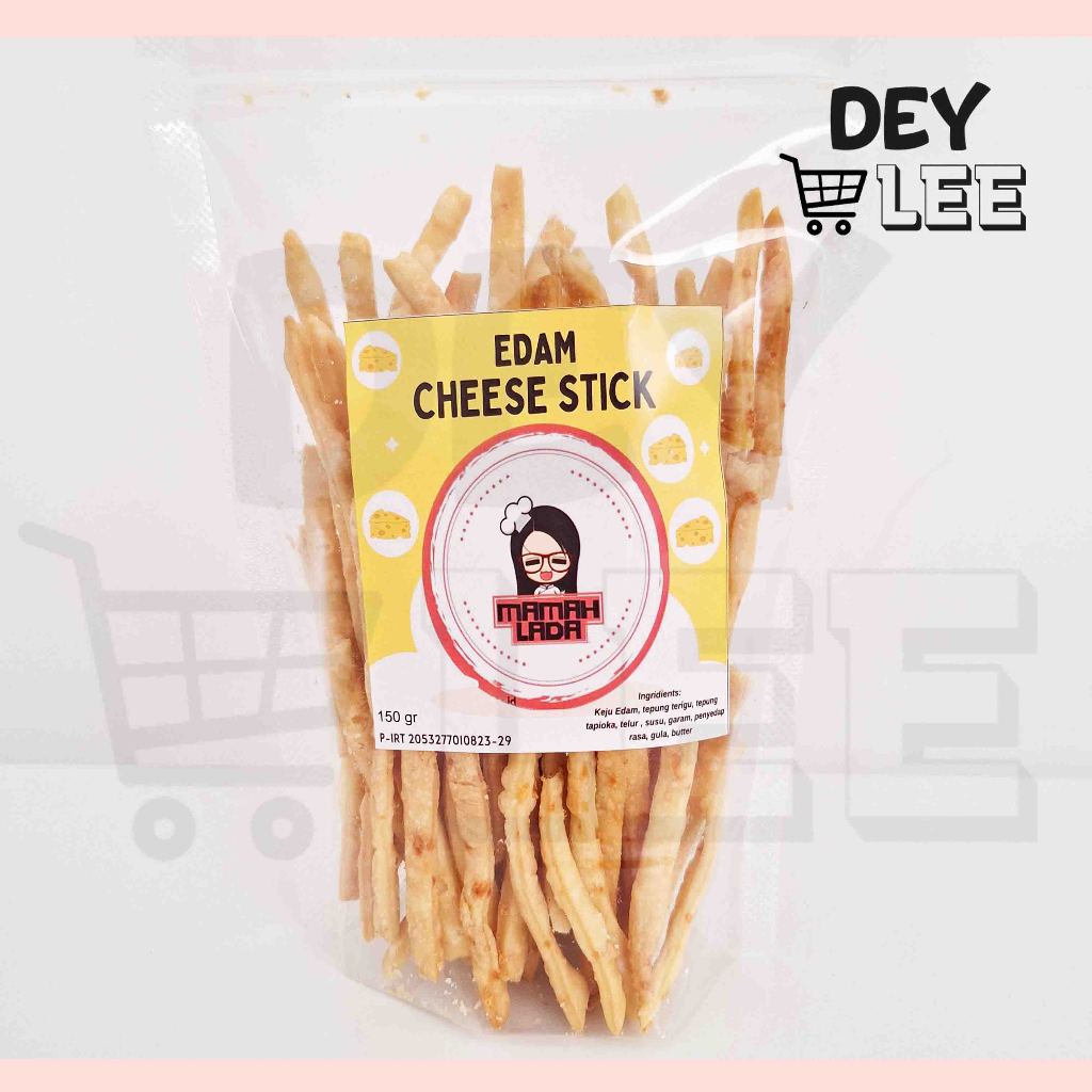

Edam Cheese Stick Mamah Lada 150gr Snack Cemilan Keju Halal Bandung