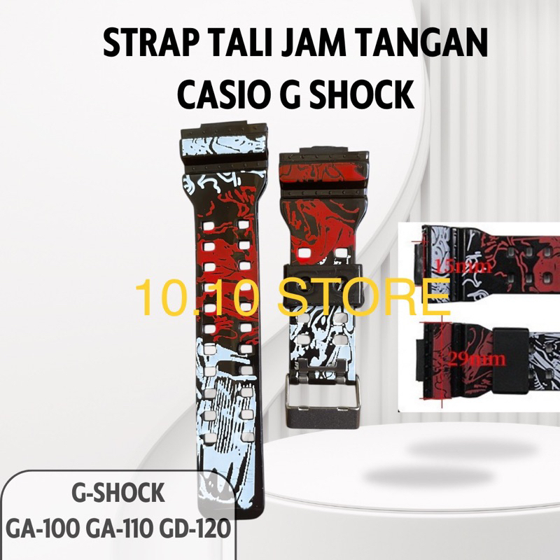 RUBBER STRAP TALI JAM TANGAN CASIO G-SHOCK GA-110 ONE PIECE LIMITED EDITION Tali Rubber Strap Jam Ta