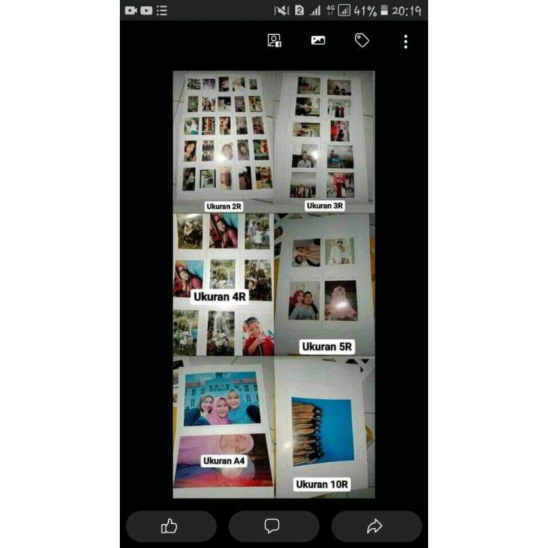 FOTO POLAROID SEMUA UKURAN