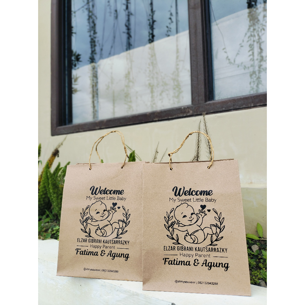 

PAPERBAG R5 SABLON / TAS ASUL" ISI 50PCS