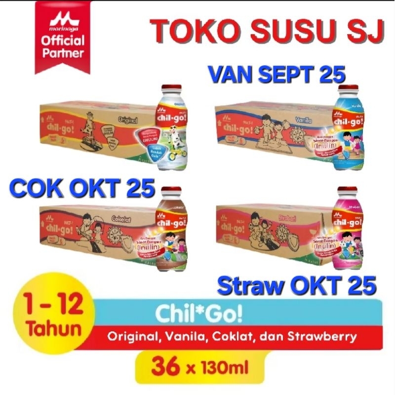 

CHIL GO/CHILGO CAIR LIQUID uht CARTON 36X130ML VANILA COKLAT STRAWBERRY ORIGINAL MELON MADU/KARTON/CHILGO/carton/liquid/36 X 130ML/karton/36pcs