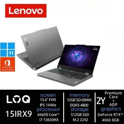 Lenovo LOQ AGID i7 13650HX/12GB/512GB SSD/RTX4060 8GB/15.6" 144Hz/W11