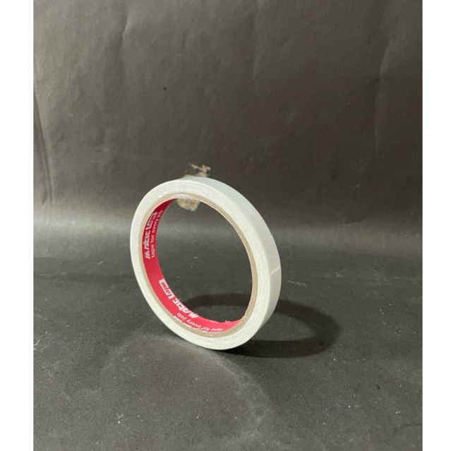 

Obralll Double Tape Karna Kemasan Luar Peyok / Lem kertas timbal balik / Obrall Murah Ukuran 12 MM / Double Tape Termurah