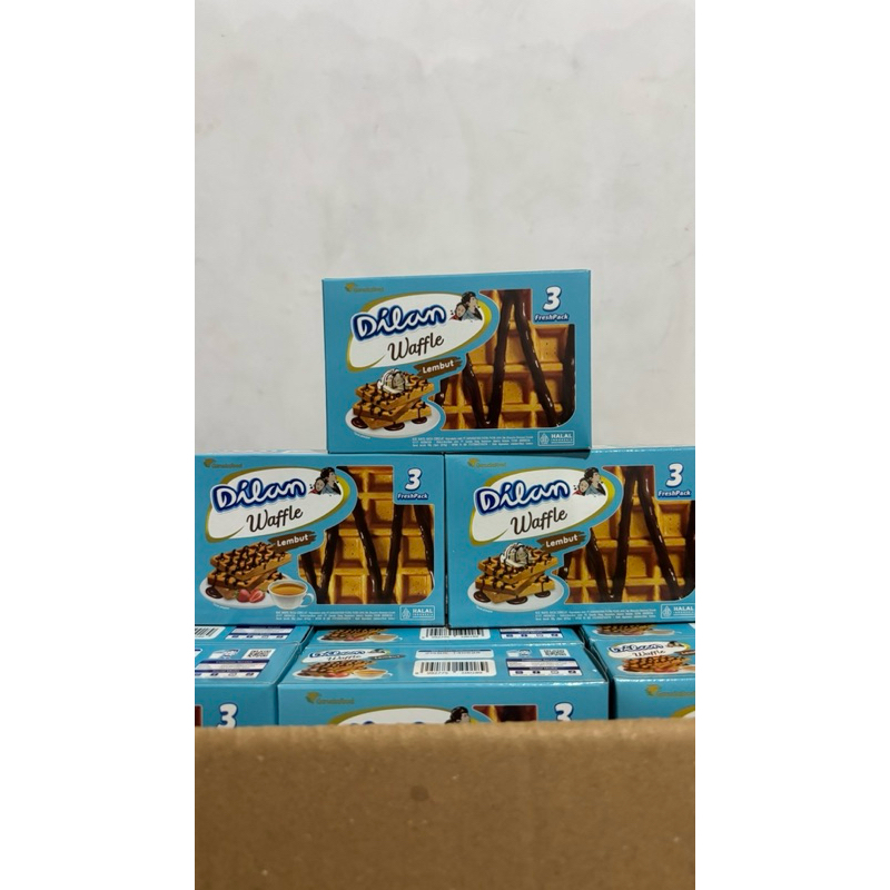 

waffle coklat dilan per pack isi 3pcs