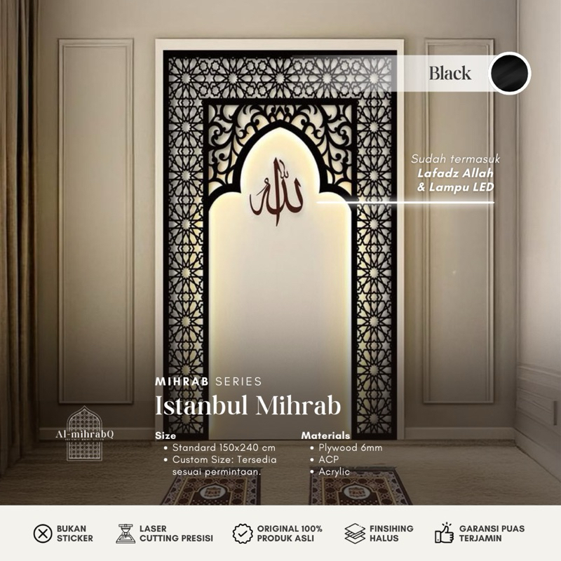 Hiasana Dinding Mushola Mihrab | Istanbul