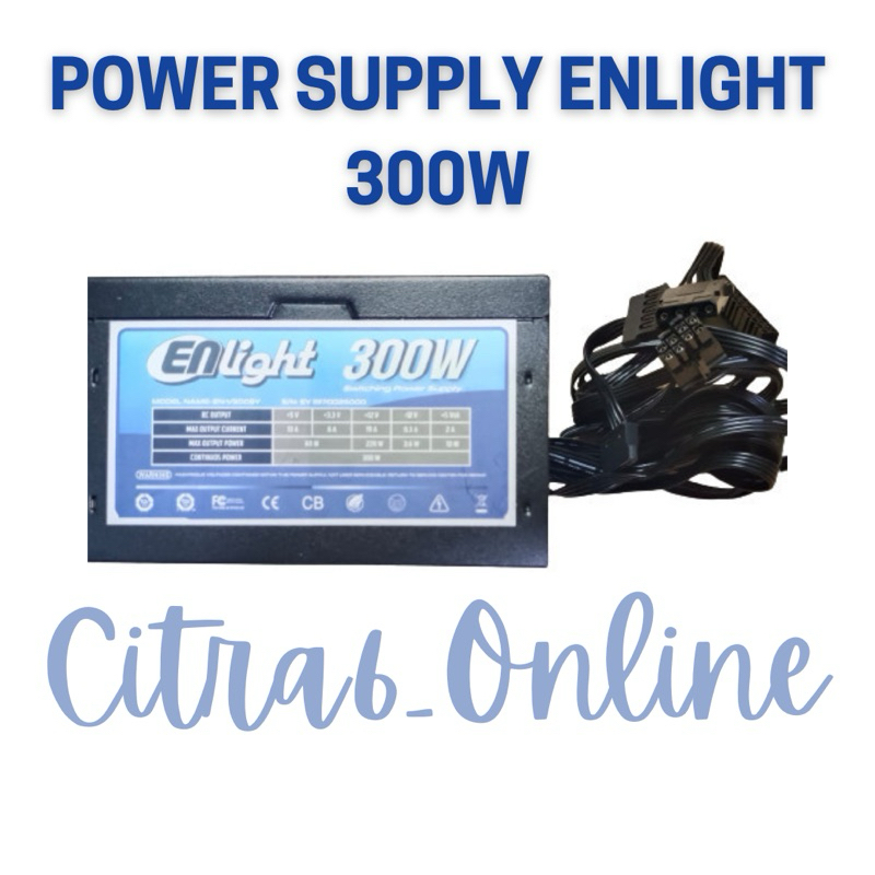 Power Supply Enlight 300W - No Box
