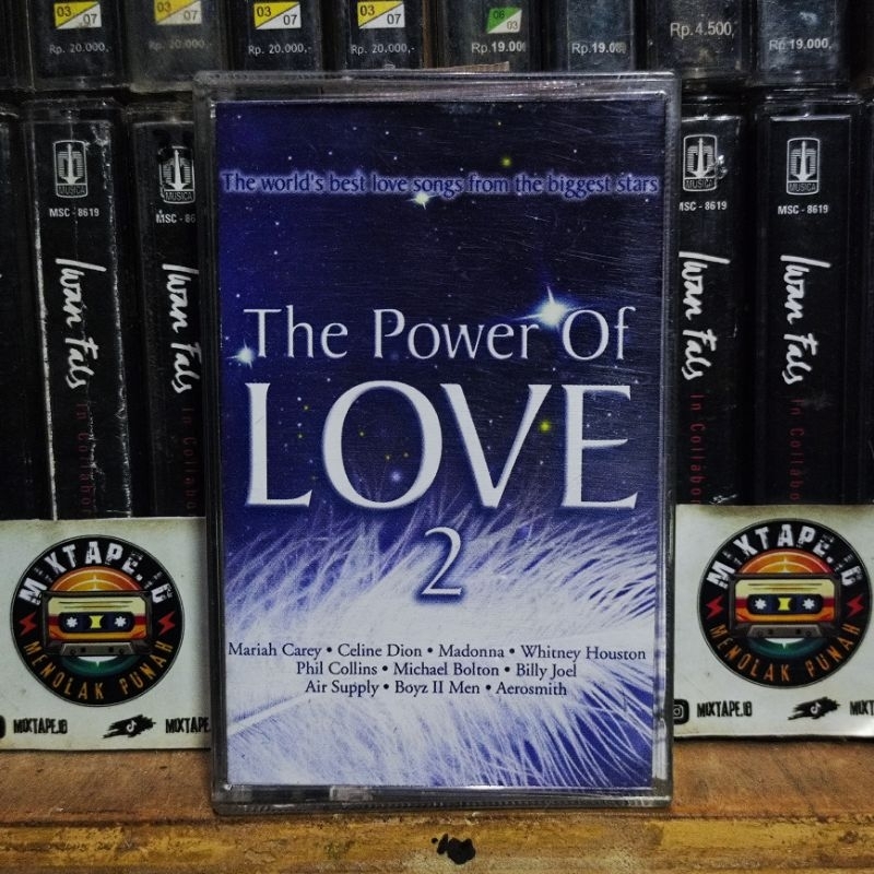 Kaset Pita - The Power Of Love 2 - Kompilasi Barat - Mariah Carey - Celine Dion - Madonna - Whitney 