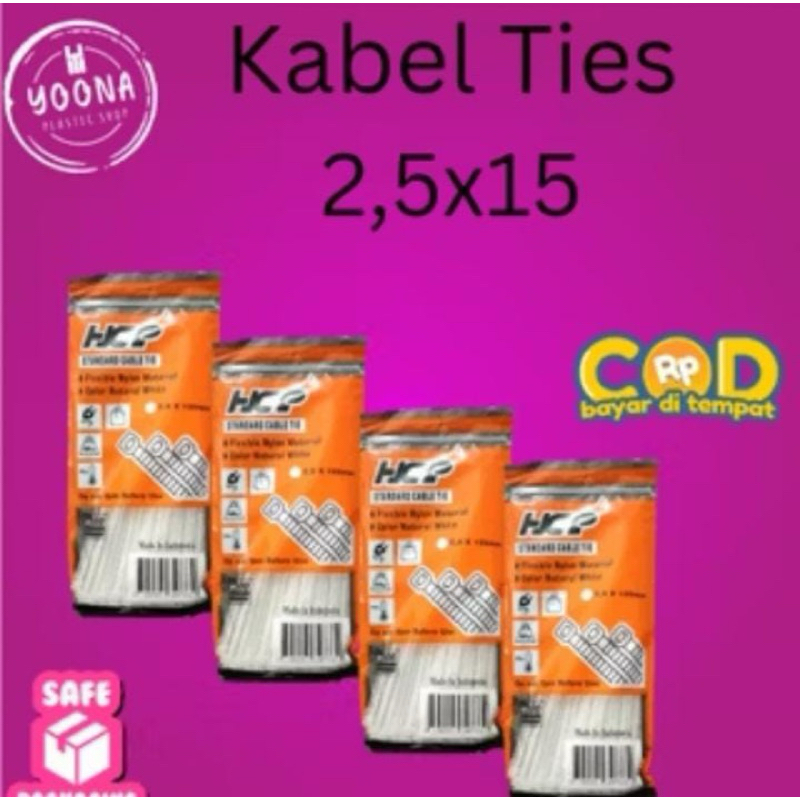 

Kabel Ties / Tali Segel Plastik Nylon