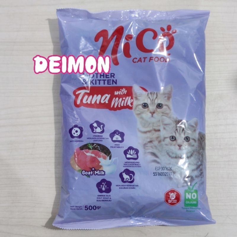 MAKANAN KUCING NICE MOTHER AND KITTEN 500g