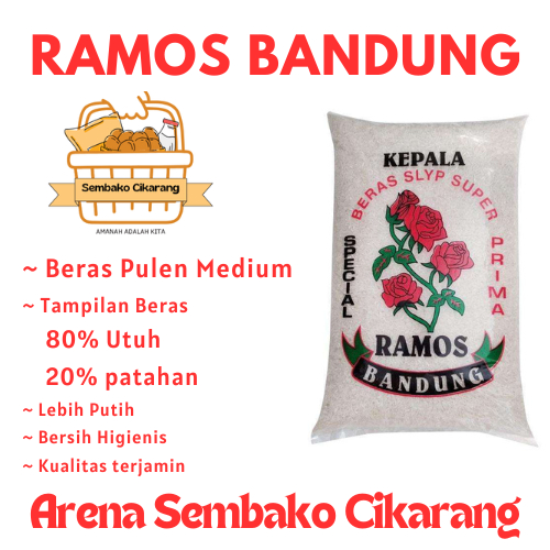 

(BISA COD) PROMOO BERAS RAMOS BANDUNG 5 KG ARENA SEMBAKO CIKARANG