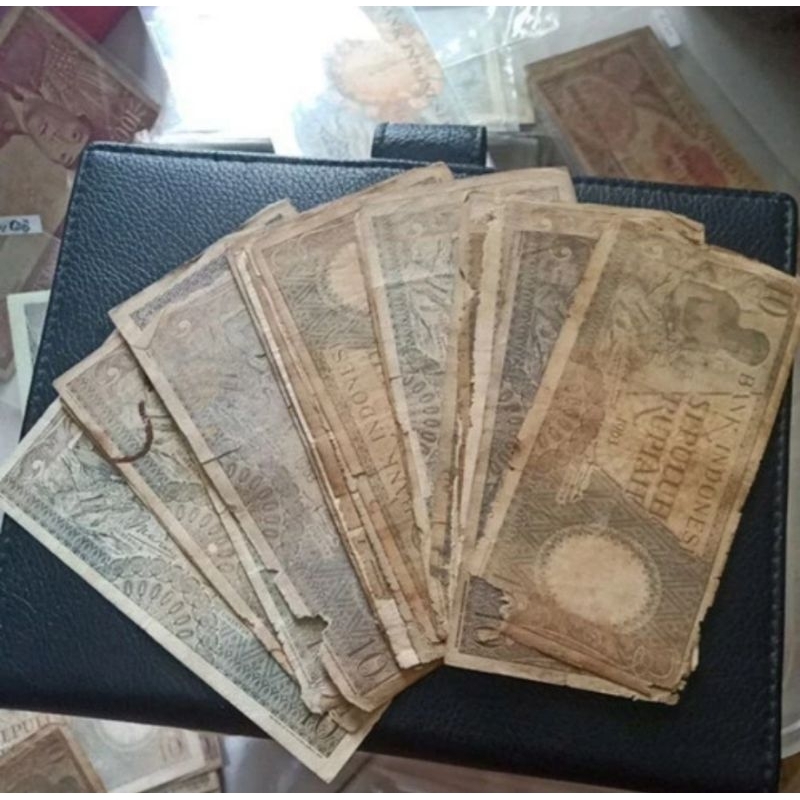 10 rupiah pekerja thn 1963 jelek asli