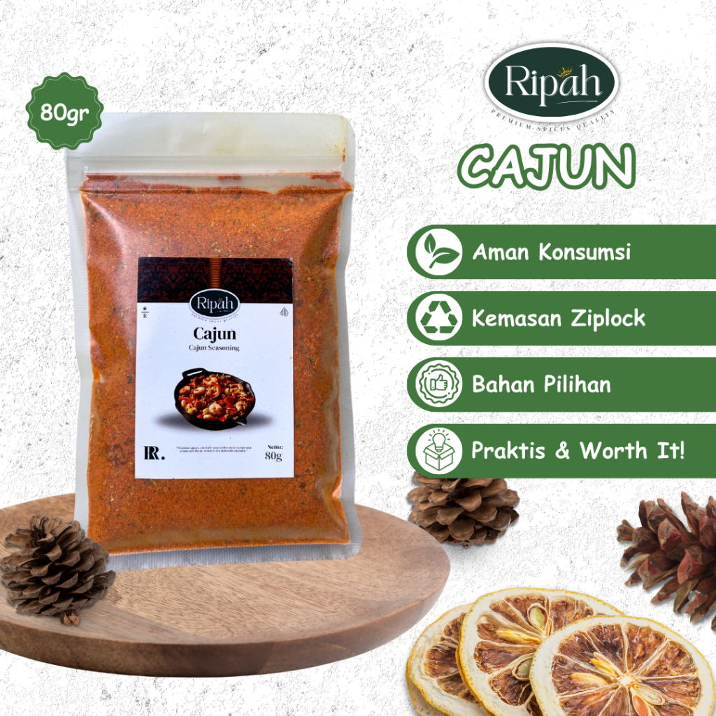 

80gr Bumbu Cajun / Cajun Seasoning / Ripah Rempah Premium QUALITY