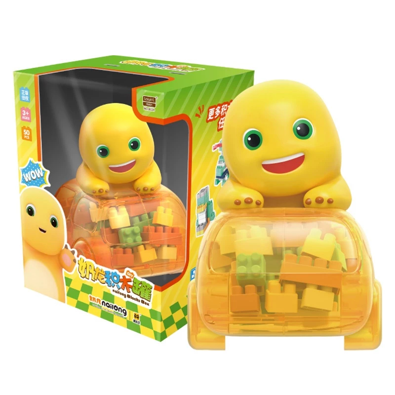 Mr. Man Nailong Building Blocks Car 50pcs / Block Mainan Balok Susun DIY Nailong Mobil 50 pcs / Blok