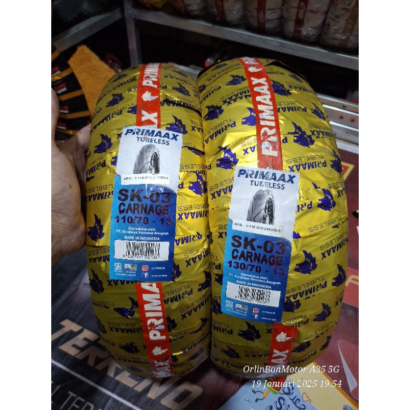 BAN SET PRIMAX SK03 METIC NMAX NEW/BAN DEPAN BELAKANG NMAX TURBO/BAN LENGKAP NMAX LAMA/BAN DEPAN BEL