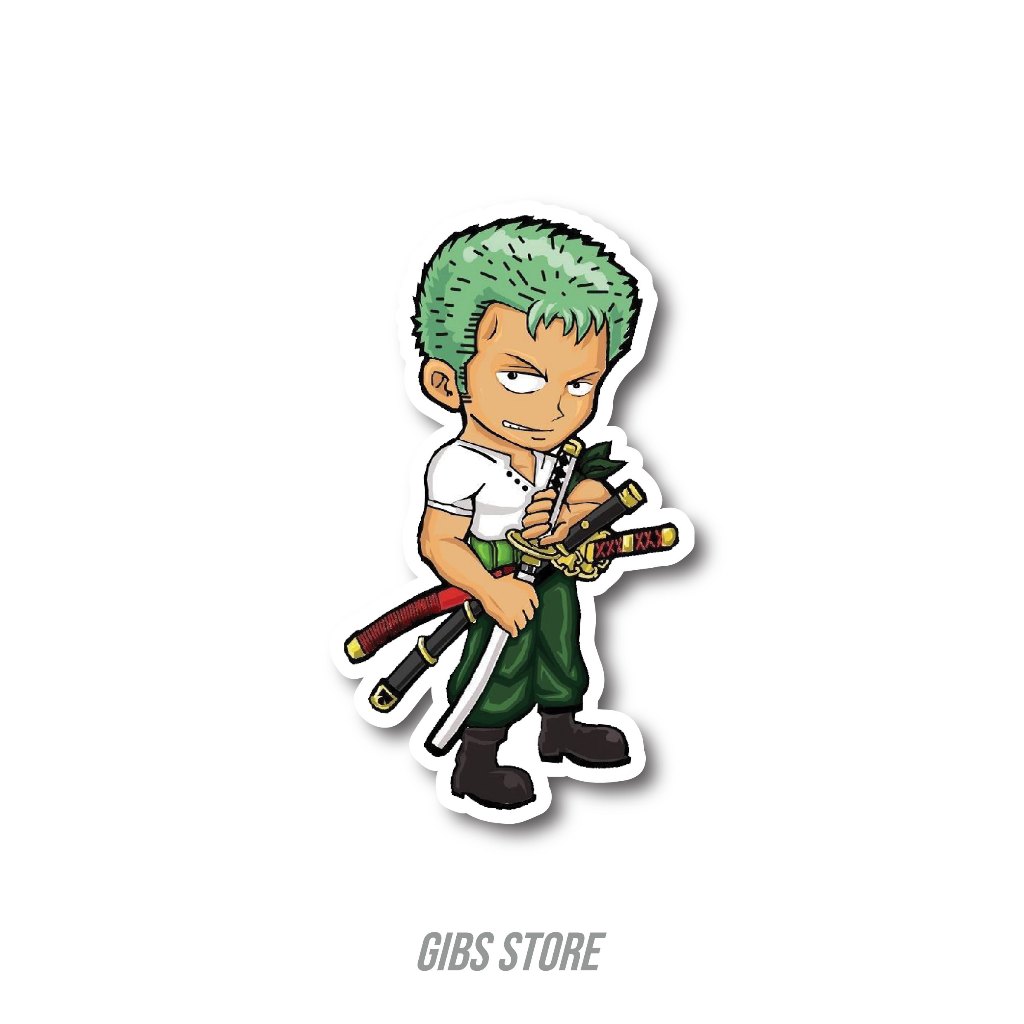 

STICKER SATUAN ONE PIECE (RORONOA ZORO) #7