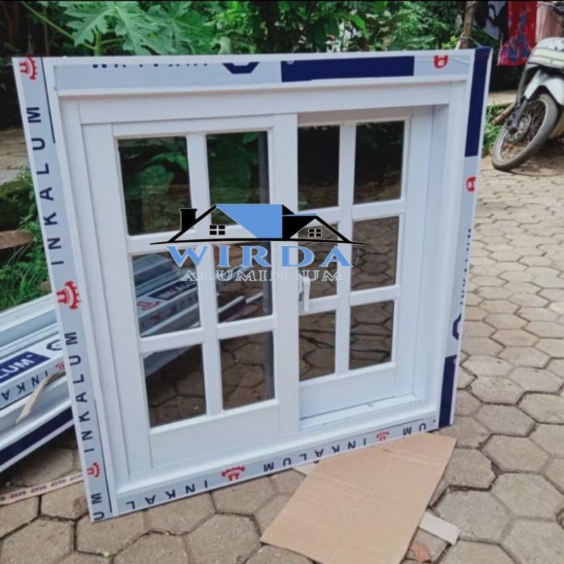 JENDELA SLEDING/JENDELA GESER ORNAMEN ALUMUNIUM BISA COSTUM UKURAN
