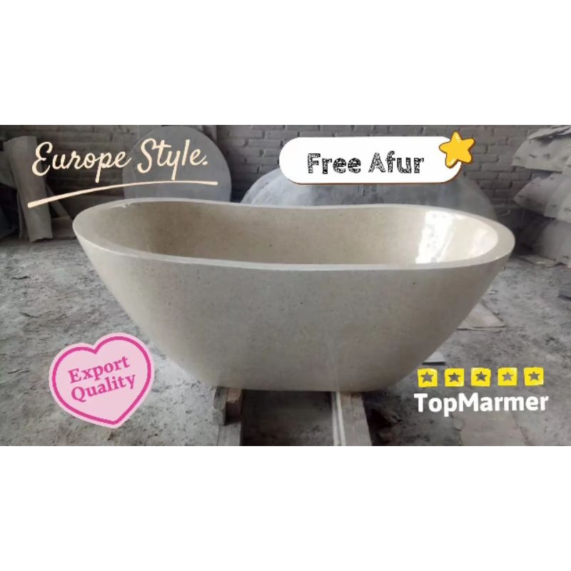 Bathtub Original Terrazzo Marmer