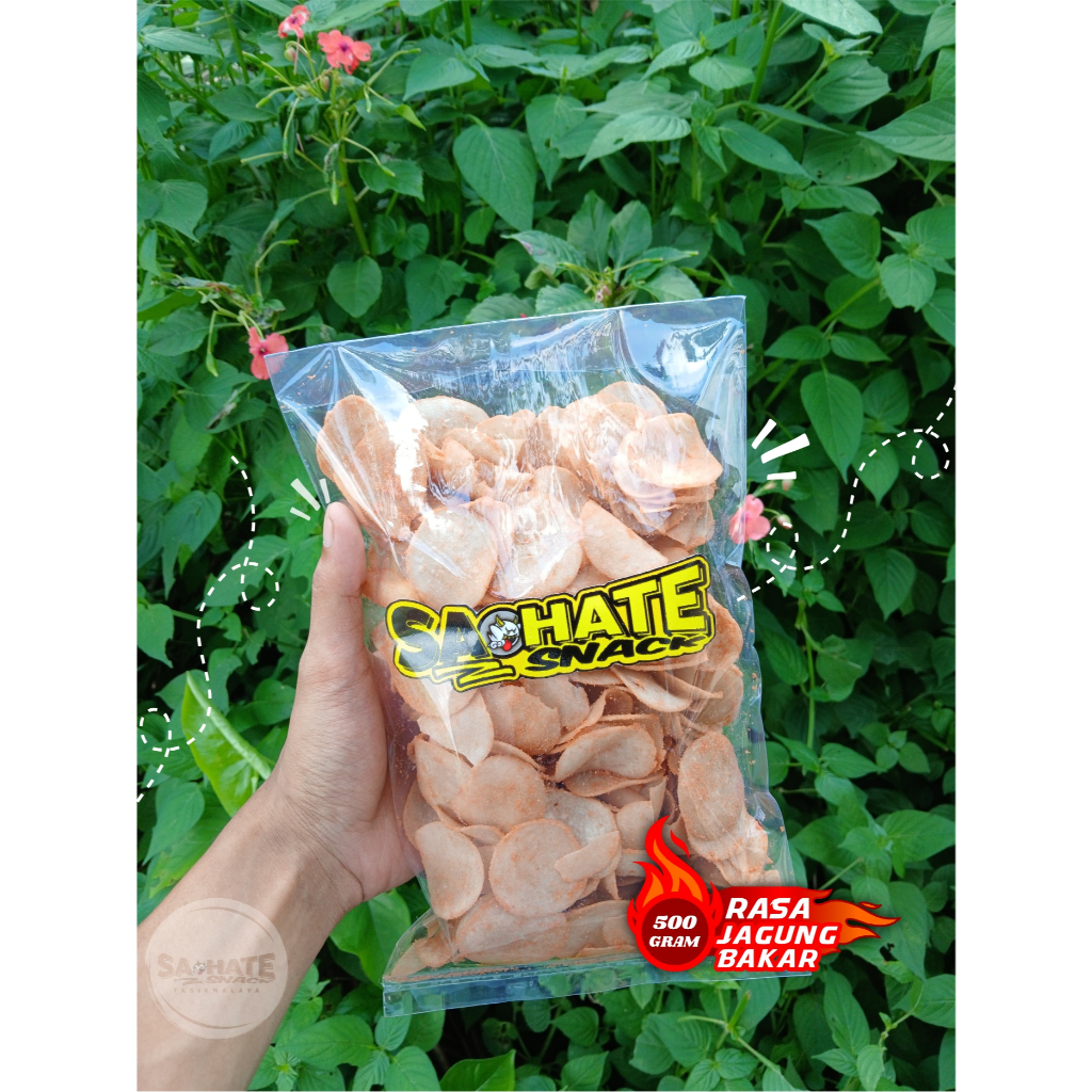 

Keripik Molring Sa-hate Snack Tasikmalaya Rasa Jagung Bakar - 250gr
