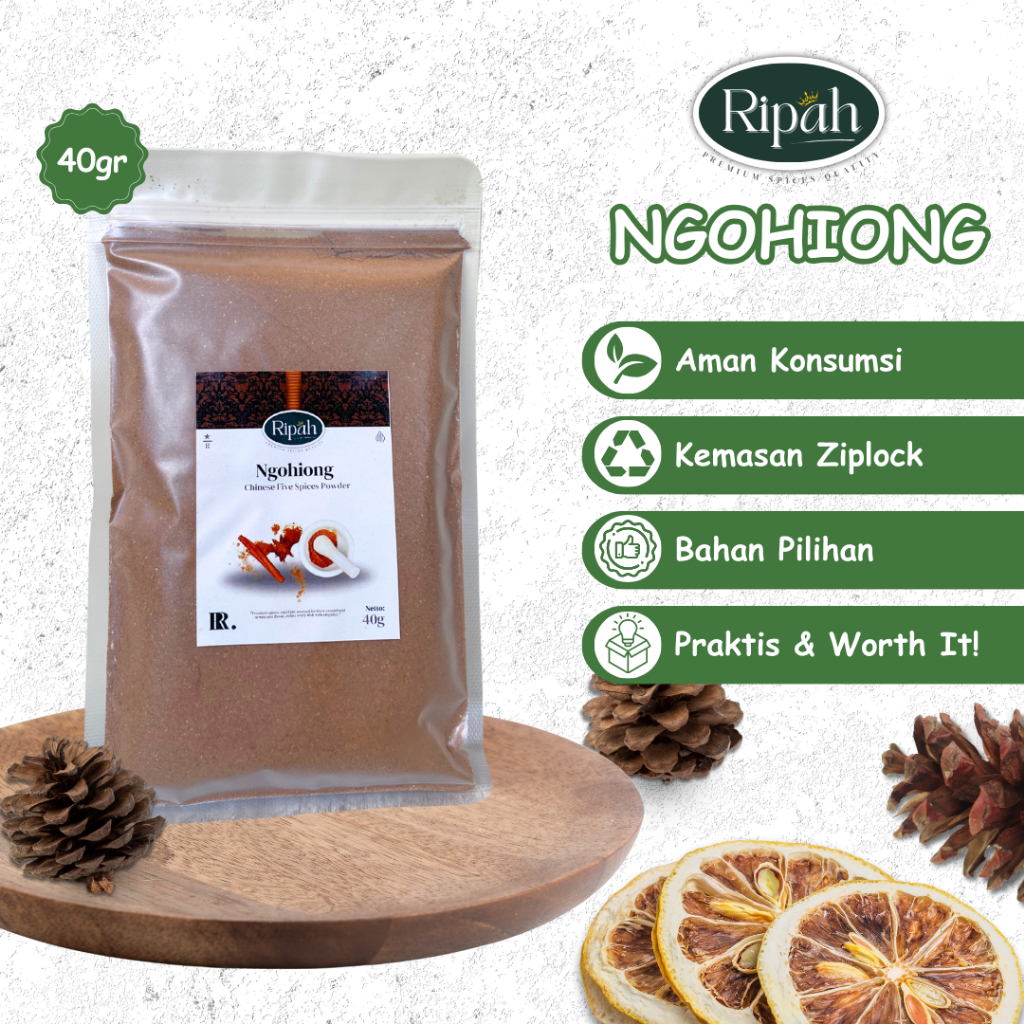 

40gr Ngo Hiong Bubuk / Ground Five Spices / Ripah Rempah Premium