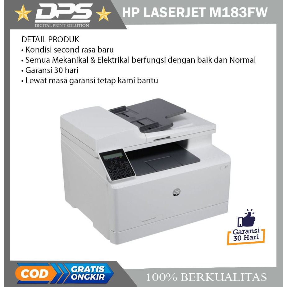 PRINTER HP LASERJET COLOR PRO MFP M183FW