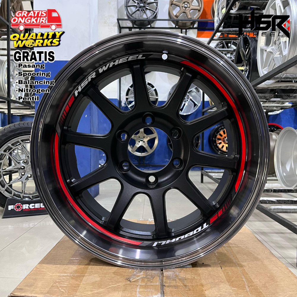 VELG RING 17 BUAT MOBIL PAJERO, FORTUNER, VELG RACING JDM HSR TOBOALI
