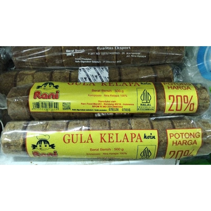 

Gula Nira kelapa koin asli kemasan 500gram