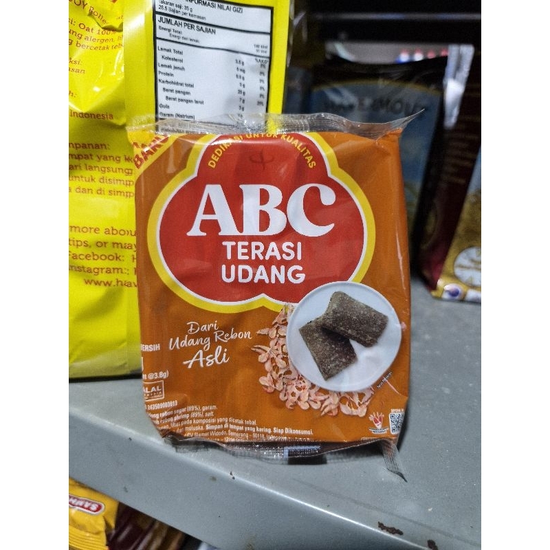 

Terasi Udang ABC 20 sachet 3.8gram Best Seller