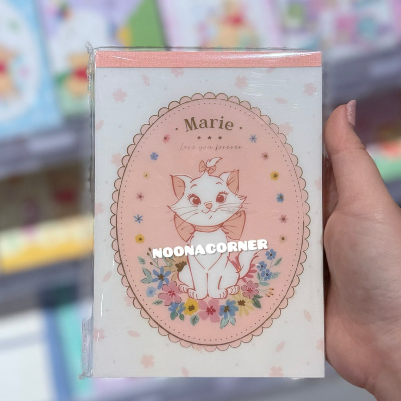 

Ohsome x Disney ‼️ Memo Pad / Mini Notebook A6 Disney Marie Cat Bows & Flower Collections