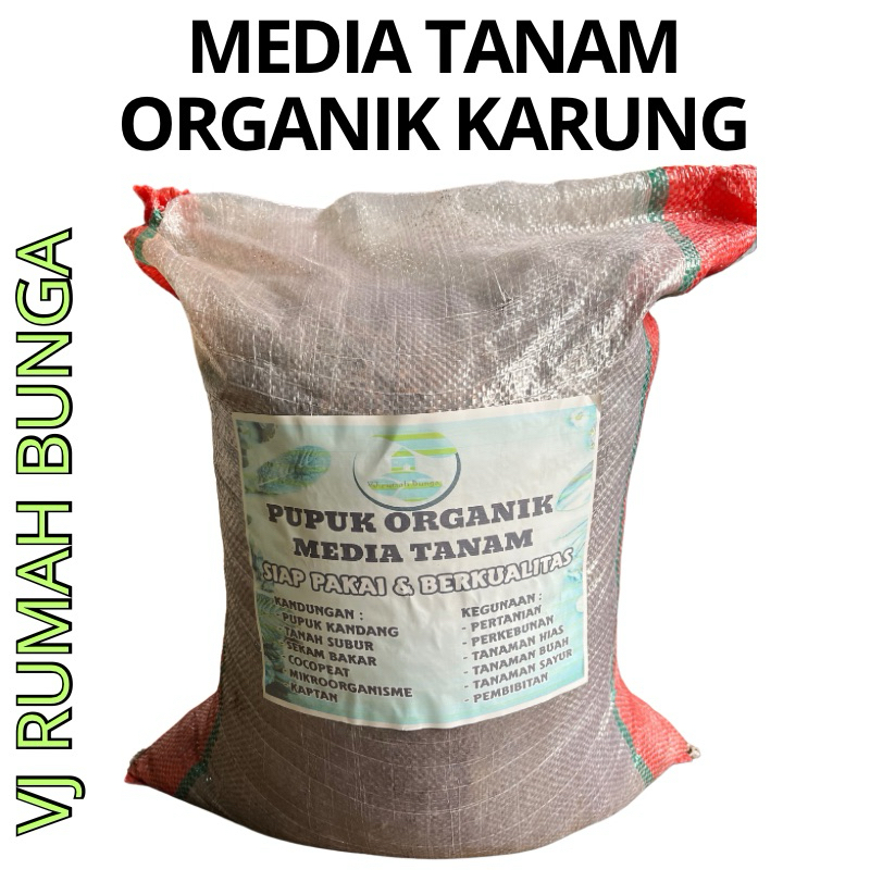 media tanam organik karungan tanah subur media tanam karung kemasan 25kg