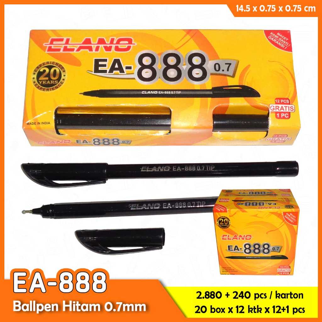 

[1KOTAK]PEN ESCO EA-888 WARNA HITAM(DALAM 1 KOTAK ISI 12PCS+BONUS 1PCS}